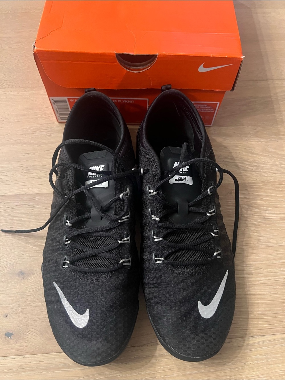 Nike Black Athletic Training Shoes Flyknit